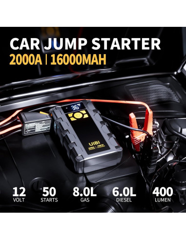 Arrancador UIBI X5 con Compresor 2000A y 150 PSI