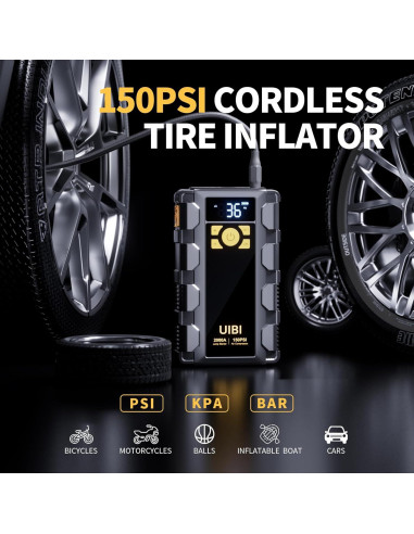 Arrancador UIBI X5 con Compresor 2000A y 150 PSI