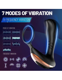 Masajeador de Próstata Portátil Kit de Masaje Silicona 2