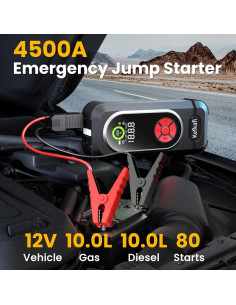 Arrancador de Coche Kefkafl Q10 4500A con Compresor 150PSI 2