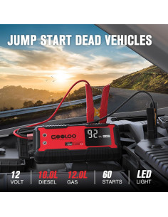 Arrancador de Coche GOOLOO GT4000S 4000A Carga Rápida 2
