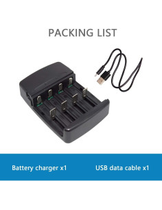 Cargador Universal USB HyperPS para Baterías LiFePO4 3.2V 2