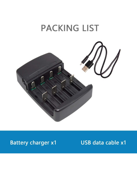 Cargador Universal USB HyperPS para Baterías LiFePO4 3.2V