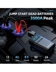 Arrancador de Batería CZKBG YL03 3500A con Compresor 150 PSI 2