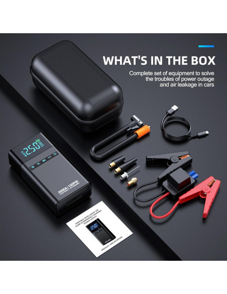 Arrancador de Batería CZKBG YL03 3500A con Compresor 150 PSI