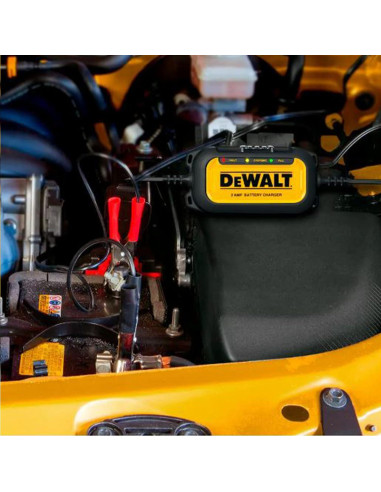 Cargador DeWalt DXAEC2 2A para Baterías 6V y 12V Amarillo