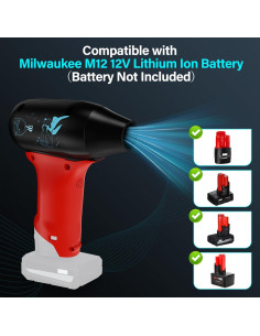 Soplador de Aire Milwaukee M12 12V 3 Velocidades Compacto 2