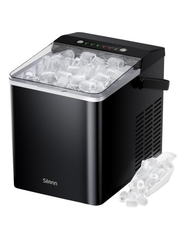Máquina de Hielo Silonn 1.8L Portátil con Autolimpieza