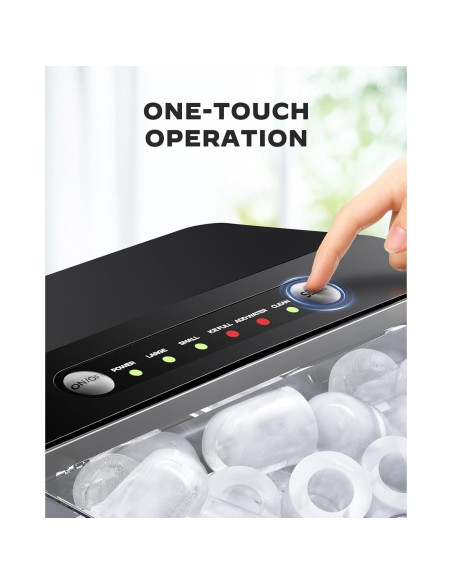 Máquina de Hielo Silonn 1.8L Portátil con Autolimpieza