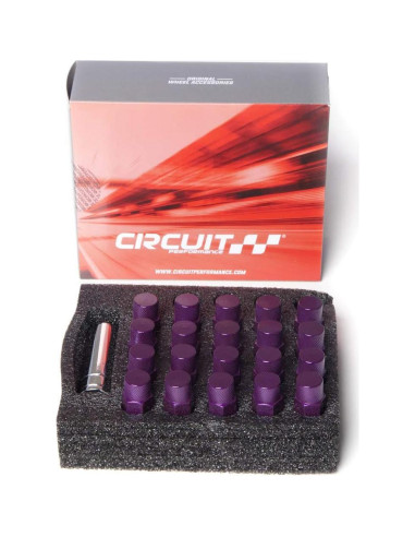 Tuerca Hexagonal Circuit Performance 12x1.25 Púrpura - 20 Piezas
