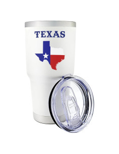 Vaso Tumbler 887 ml Palm City con Mapa de Texas