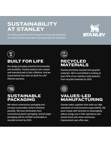 Vaso Stanley Quencher H2.0 1.18 L Pizarra con Pajilla