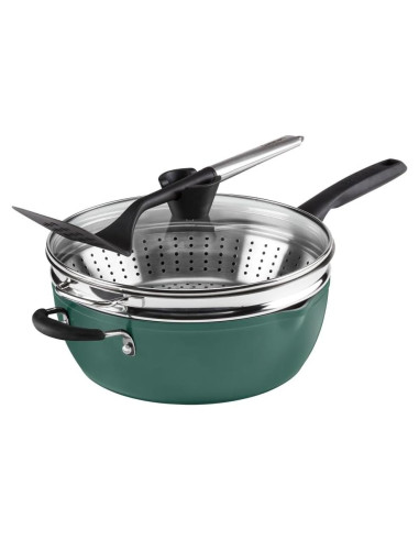 Juego de Sartenes Cuisinart 4 Piezas - Verde Salvia