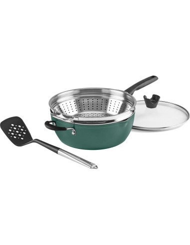 Juego de Sartenes Cuisinart 4 Piezas - Verde Salvia