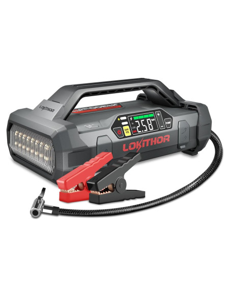 Arrancador de Salto LOKITHOR JA300 1500A con Compresor 150 PSI