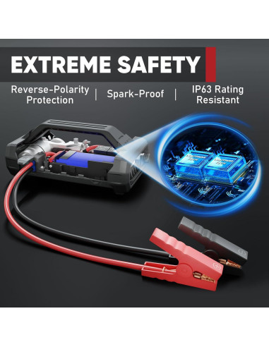 Arrancador de Salto LOKITHOR JA300 1500A con Compresor 150 PSI