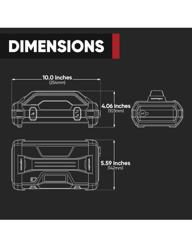 Arrancador de Salto LOKITHOR JA300 1500A con Compresor 150 PSI