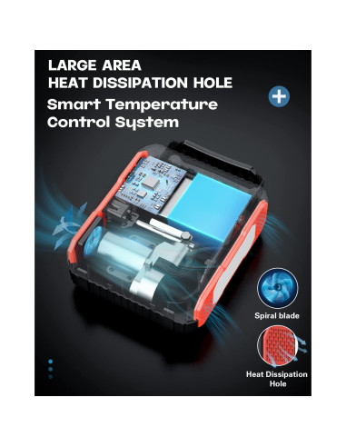 Arrancador de Coche BRPOM BM600 con Compresor 150PSI 8000A