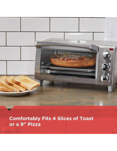 Horno Tostador 4 Rebanadas BLACK+DECKER TO1745SSG-1A Acero Inoxidable