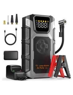 Arrancador de Coche Oreetga Q2 4500A con Compresor 150PSI