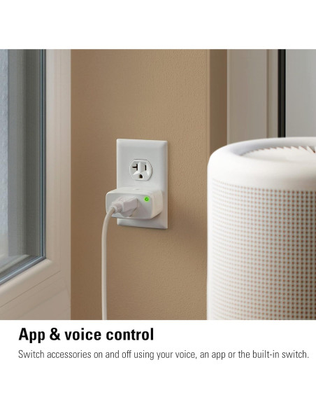 Enchufe Inteligente Eve Energy Matter - Paquete de 2, Control por Voz y App