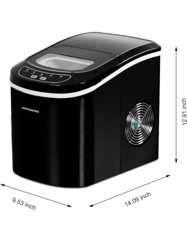 Máquina de Hielo Frigidaire EFIC101 Negra 11.79 kg Portátil