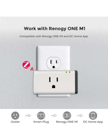 Enchufe Inteligente Renogy 15A Zigbee Control Remoto