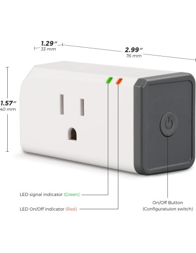 Enchufe Inteligente Renogy 15A Zigbee Control Remoto