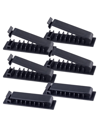 Organizador de Cables OIIKI 6 Paquetes Autoadhesivos 15x7.5cm