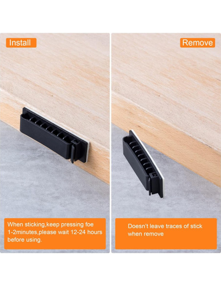 Organizador de Cables OIIKI 6 Paquetes Autoadhesivos 15x7.5cm