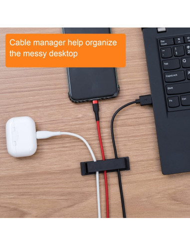 Organizador de Cables OIIKI 6 Paquetes Autoadhesivos 15x7.5cm