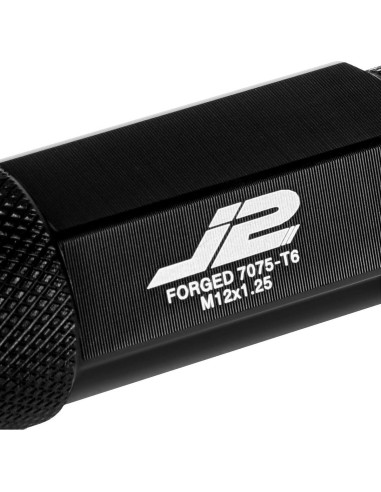 Tuercas de Llanta J2 Engineering M12 x 1.25 70mm Aluminio Negro