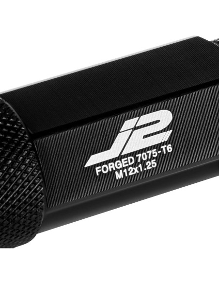 Tuercas de Llanta J2 Engineering M12 x 1.25 70mm Aluminio Negro