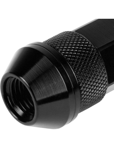 Tuercas de Llanta J2 Engineering M12 x 1.25 70mm Aluminio Negro