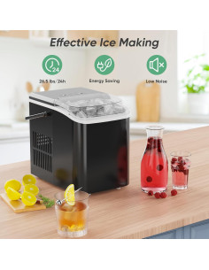 Máquina de Hielo DUMOS Compacta 9 Cubos en 6 Minutos 2