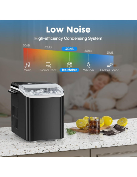 Máquina de Hielo DUMOS Compacta 9 Cubos en 6 Minutos