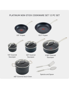 Juego de Utensilios de Cocina T-fal 12 Piezas Inducción 2