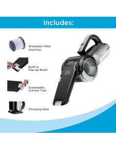 Aspiradora de Mano Inalámbrica BLACK+DECKER BDH2000PL 20V 2