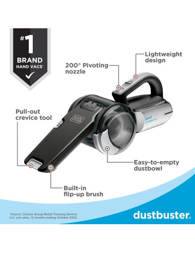 Aspiradora de Mano Inalámbrica BLACK+DECKER BDH2000PL 20V