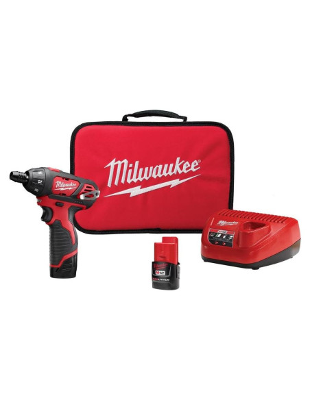 Destornillador Inalámbrico Milwaukee 2401-22 12V 1/4" Hex