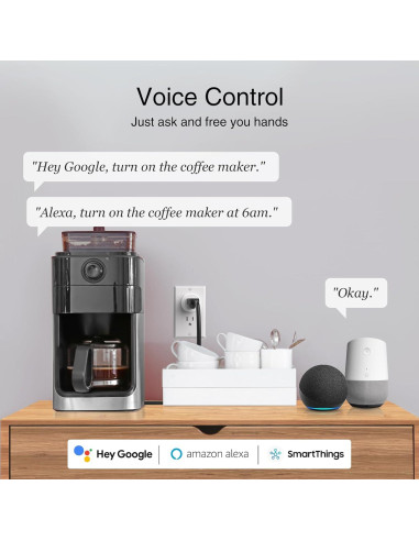 Enchufe Inteligente GHome WP3-A 15A WiFi 5GHz Control Remoto