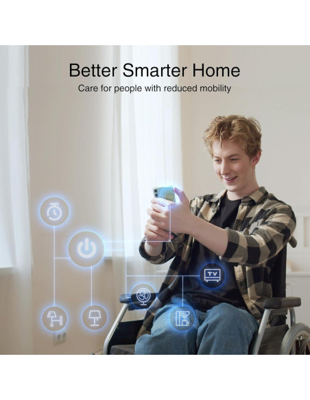 Enchufe Inteligente GHome WP3-A 15A WiFi 5GHz Control Remoto