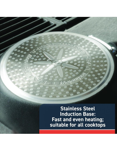 Juego de utensilios de cocina T-fal 12 piezas inducción negro