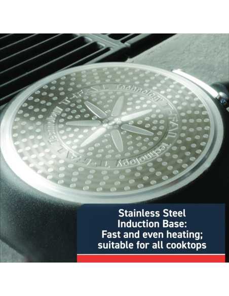 Juego de utensilios de cocina T-fal 12 piezas inducción negro