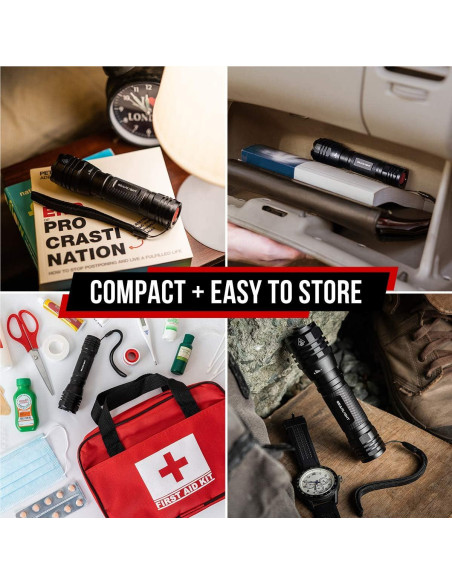 Linterna LED GearLight S1050 2 Piezas Alta Potencia