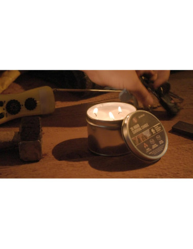 Vela de Emergencia SE Survivor 3 Mechas 36 Horas Cera Soja