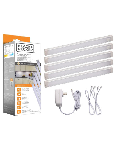 Iluminación LED Dimmable BLACK+DECKER 5 Barras 24.6W