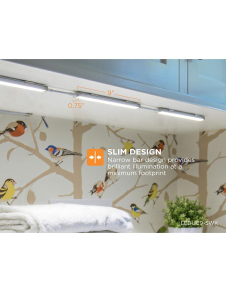 Iluminación LED Dimmable BLACK+DECKER 5 Barras 24.6W