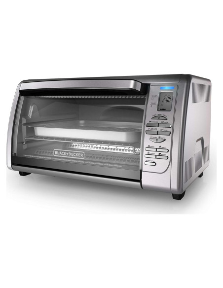 Horno Tostador Black+Decker 8 Funciones Acero Inoxidable