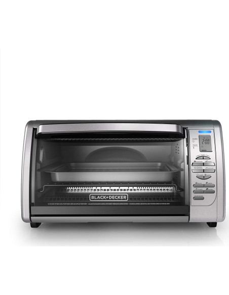 Horno Tostador Black+Decker 8 Funciones Acero Inoxidable
